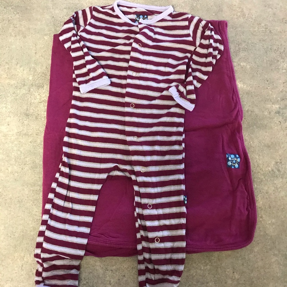 12/18 month pajama and swaddle set